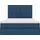 vidaXL Aufbewahrungsbett 140 x 200 cm Blau