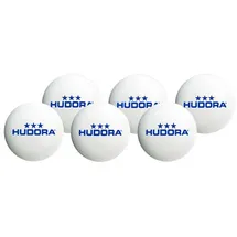Hudora Tischtennis-Bälle 6 Stück, weiß, 40 mm - 76277
