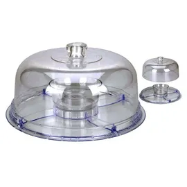 Excellent Houseware 6-in-1 Servierplatte | transparent