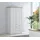 Forte Drehtürenschrank Iloppa 105,3 x 192,6 x 57,3 cm Braun/Weiß