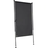 Angerer Seitenmarkise 120 x 270 cm grau Polyacryl