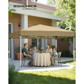 Songmics Faltzelt 3 x 3 m, stabil, tragbar, Pavillon für Garten,
