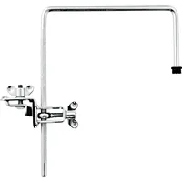 Meinl Percussion Bassdrum Microphone Clamp - U-färmiger Rod mit 0,375 Zoll Gewinde für Mikrofon - Mit Bassdrum-Klammer - Stahl, Verchromt (MC-MRBD)