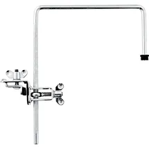 Meinl Percussion Bassdrum Microphone Clamp - U-färmiger Rod mit 0,375 Zoll Gewinde für Mikrofon - Mit Bassdrum-Klammer - Stahl, Verchromt (MC-MRBD)
