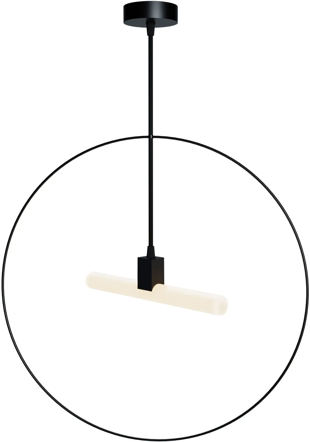 SEGULA Pendelleuchte "Syntax", schwarz, 1 Stk., Leuchten, Stylisher Minimalismus, schwarzes Metall, mit Textilkabel, Pendelleuchte