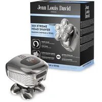 Jean-Louis David Haarrasierer JLD 360 XTREME HEAD SHAVER 6 Stücke Silber