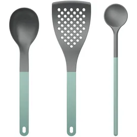 Rosti New Optima Küchenhelfer Set 3-tlg. Kochlöffel/Pfannenwender Nylon Hitzebeständig 220°C Grün