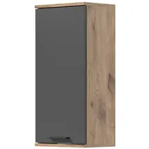 inn.furn Hängeschrank Eiche Grau 37 cm mit Soft-Close Tomaso
