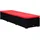furnicato Sonnenliege 195 x 60 x 31 cm Schwarz/Rot