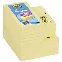Post-it Post-it® Notes Haftnotizen-Set 654655P gelb, 12 Blöcke + GRATIS 12 Blöcke Haftnotizen 5,1 x 3,8 cm