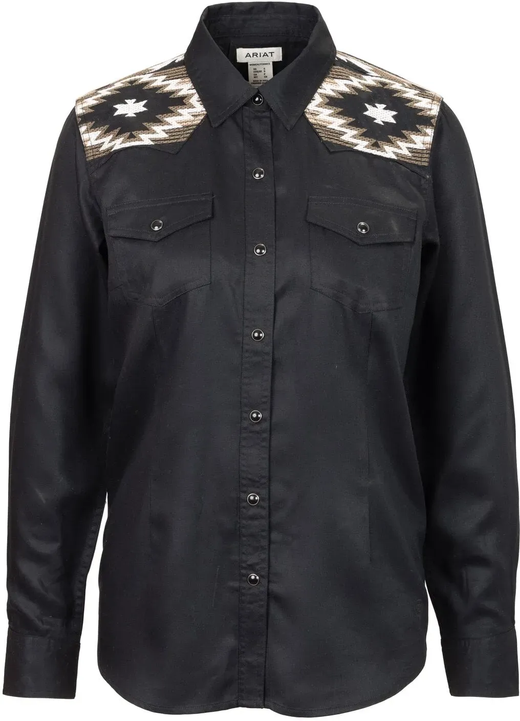 ARIAT Westernhemd Dawn black XS