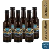 6 x Leinöl - Lausitzer Gold (kaltgepresst ungefiltert Premium Leinöl), 6 x 250ml