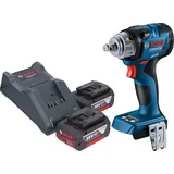 Bosch GDS 18V-330 HC Professional, Akku Schlagschrauber 18 V 330 Nm 1/2" Brushless + 2x Akku 4,0 Ah + Ladegerät