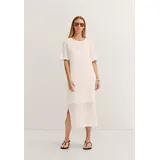Bugatti Sommerkleid Unifarben Ecru 40