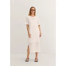 Bugatti Sommerkleid Unifarben Ecru 40