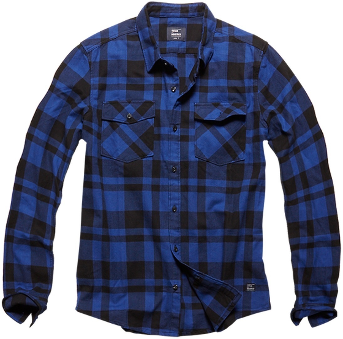 Vintage Industries Austin Shirt, blauw, S