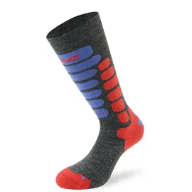 Lenz Skiing 2.0 Kinder Socken 3 Paar Blau/Grau/Rot 31-34