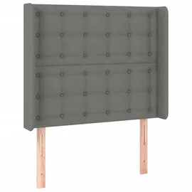 vidaXL Boxspringbett 100 x 200 cm Dunkelgrau