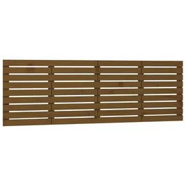 vidaXL Wand-kopfteil Honigbraun 166x3x63 Cm Massivholz Kiefer Vidaxl