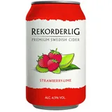 Rekorderlig Swedish Cider Vegan Strawberry-Lime 0,33 l