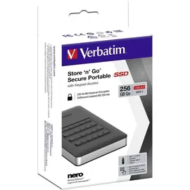 Verbatim Store ‘n’ Go Secure Portable 256 GB USB 3.1