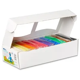 Corvus Becks Plastilin - 2,5 kg bunte Knetmasse, 10er Pack je 250g