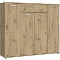 Kombikommode 139,3 x 120,7 x 34,1 cm Beige