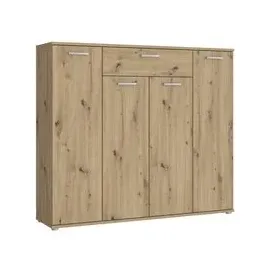 Kombikommode 139,3 x 120,7 x 34,1 cm Beige