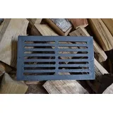 SEZAM 26,5 x 15,5 cm Gussrost Ofenrost Ascherost Kaminrost passend Kaminofen Tafelrost Rost Ofengitter Kamin Ersatzteile Zubehör Gussrost Ofenrost Grillkamin Eckig Eckrost