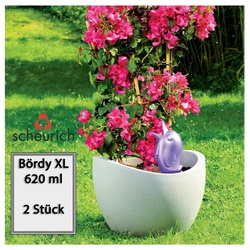 Scheurich Bewässerungssystem, (Spar-Set, 2-tlg), Scheurich Wasserspeicher Bördy XL 620 ml lila