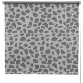 K-HOME Seitenzugrollo 85 x 200 cm grau/weiß