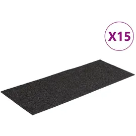 vidaXL Stufenmatten Selbstklebend Rechteckig 15 Stk. 60x25 Anthrazit