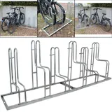 Trutzholm Fahrradständer für 6 Fahrräder höhenversetzt 210 x 75,5 cm Stahl feuerverzinkt grau
