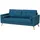Beliani 2-Sitzer-Sofa, Hellblau, Textil, 182x88x74 cm, Wohnzimmer, Sofas - Couches, Sofas, 2-Sitzer Sofas