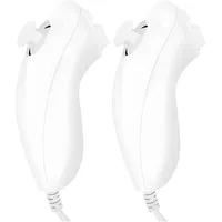 Sporgo 2 Pack Nunchuk Controller für Wii: Wii U Video Gamepa, Rechter Nunchaku Controller mit Motion Plus, Ersatz Nunchuck Controller sind Perfekt Kompatibel mit Wii und Wii U Konsole