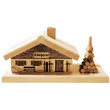 Spielwarenmacher Günther e.K. Räucherofen Räucherhaus Skihütte Höhe=17cm NEU