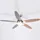 ETC Shop Smart Deckenventilator 132 cm Silber