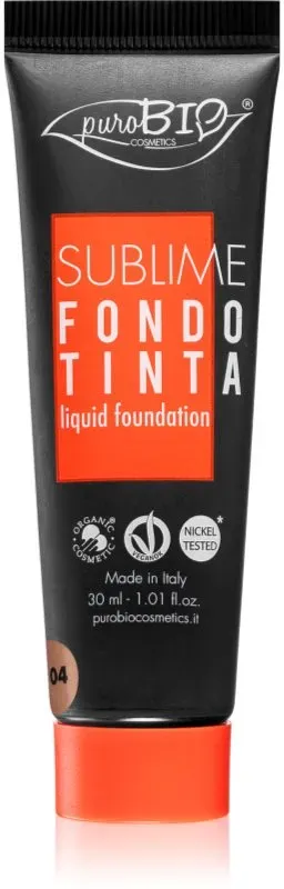 puroBIO Cosmetics Sublime Flüssiges Make-Up Farbton 04 30 ml