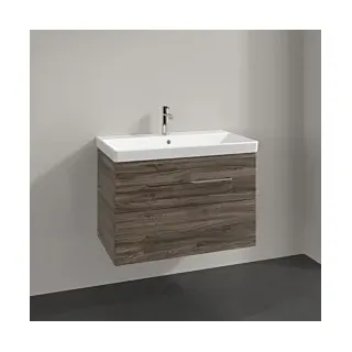 Waschtischunterschrank A89100RK 78x51,4x45,2cm, 2 Auszüge, wandhängend, Stone Oak