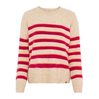 CAMEL ACTIVE Strickpullover im Streifenmuster in Beige | XL