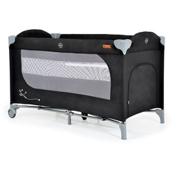 Cangaroo Reisebett Skyglow 2 Ebenen Räder Matratze Seiteneingang Tasche Bremsen schwarz