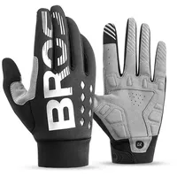 ROCKBROS Fahrradhandschuhe gefüttert. lang SCHWARZ M