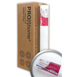 Profhome Renoviervlies 130 g Malervlies Anstrich-Vlies glatte Vliestapete 1 Karton 4 Rollen 75 m2 weiß