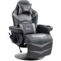 Homcom Relaxsessel, Grau, Leder, 1-Sitzer, Füllung: Schaumstoff, 82.5x111.5x79.5 cm