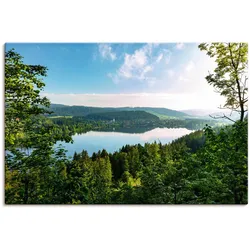 Wandbild ARTLAND "Blick auf den Titisee im Schwarzwald", bunt (farbe bild(er): bunt), B:60cm H:40cm T:1,8cm, Canvas, Leinwand, Bilder, als Leinwandbild, Poster in verschied. Größen