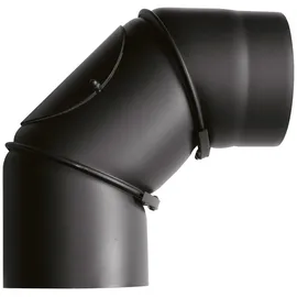 Justus Rohrbogen 150 mm verstellbar 0°-90° Stahl 34 cm Schwarz