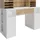 Vicco Schreibtisch Basteltisch XL 126.8 x 50 cm, Weiß Sonoma mit Regale, Schubfach