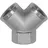 Riegler Verteiler, 2fach, G 1/2 IG, Abgänge 2 x G 1/2 IG, Messing vern.