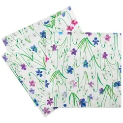 Sovie HORECA Serviette Nelia aus Linclass® Airlaid 40 x 40 cm, 50 Stück Schmetterling Frühling Sommer Blumen