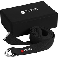 Pure2Improve - Yoga-Set Für Erwachsene, Yoga Block, Yoga Strap,